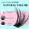 Picture of VAVALASH Lash Clusters 40D+60D Wispy Volume Individual Lashes DIY Eyelash Extensions Individual Cluster Lashes Faux Mink False Lashes DIY Lashes at Home (40D+60D,10-16MIX)