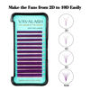 Picture of VAVALASH Colored Easy Fan Eyelash Extensions 0.07 D Curl 8-15mm Mixed Tray Violet Self Fanning Lashes 2D-10D Colorful Volume lash extensions（Violet,0.07-D-8-15 Mix）