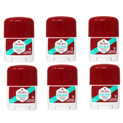 Picture of Old Spice High Endurance Antiperspirant Deodorant, Pure Sport, Travel Size 0.5 Ounce (Pack of 6)