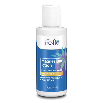 Picture of LIFE-FLO Magnesium Lotion w/Concentrated Magnesium Chloride | Calms & Rejuvenates Muscles & Mind | Vanilla Scent (2 oz)