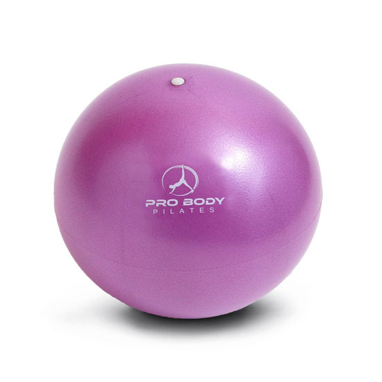 Picture of ProBody Pilates Ball Small Exercise Ball, 9 Inch Barre Ball, Mini Soft Yoga Ball, Workout Ball for Stability, Barre, Ab, Core, Physio and Physical Therapy Ball at Home Gym & Office (Purple)