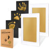 Picture of 2-Pack Inkless Hand and Footprint Kit - Ink Pad for Baby Hand and Footprints - Dog Paw Print Kit,Dog Nose Print Kit - Baby Footprint Kit, Clean Touch Baby Foot Printing Kit, Handprint Kit (Gold)