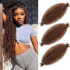 Picture of Afro Twist Hair 18 Inch 3 Packs, Springy Afro Twist Hair Pre Fluffed Spring Twist Hair Pre Separated Wrapping Hair for Soft Locs Hair Extensions (18 Inch (Pack of 3), 30#)