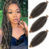 Picture of Marley Twist Braiding Hair Springy Afro Twist Hair 12 Inch 3 Packs Pre Fluffed Spring Twist Hair Pre Separated Wrapping Hair for Soft Locs Hair Extensions (12 Inch (Pack of 3), T27#)