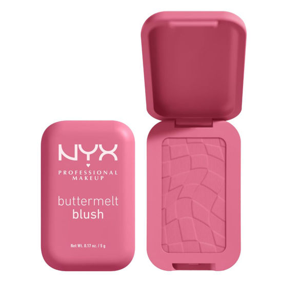 Picture of NYX PROFESSIONAL MAKEUP Buttermelt Powder Blush, Fade and Transfer-Resistant Blush, Up to 12HR Make Up Wear, Vegan Formula - For The Butta