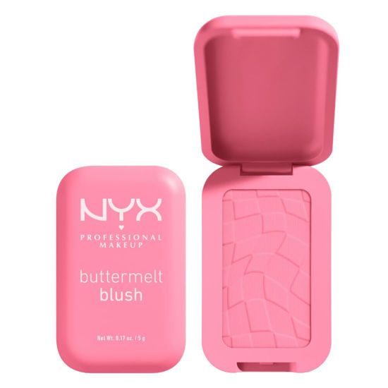 Picture of NYX PROFESSIONAL MAKEUP Buttermelt Powder Blush, Fade and Transfer-Resistant Blush, Up to 12HR Make Up Wear, Vegan Formula - Butta Together