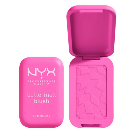 Picture of NYX PROFESSIONAL MAKEUP Buttermelt Powder Blush, Fade and Transfer-Resistant Blush, Up to 12HR Make Up Wear, Vegan Formula - My Butta Half