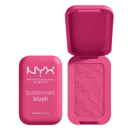 Picture of NYX PROFESSIONAL MAKEUP Buttermelt Powder Blush, Fade and Transfer-Resistant Blush, Up to 12HR Make Up Wear, Vegan Formula - Butta With Time