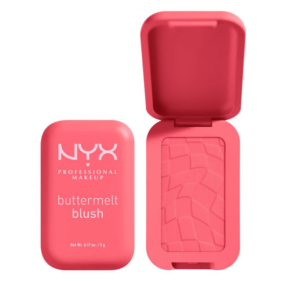 Picture of NYX PROFESSIONAL MAKEUP Buttermelt Powder Blush, Fade and Transfer-Resistant Blush, Up to 12HR Make Up Wear, Vegan Formula - U Know Butta