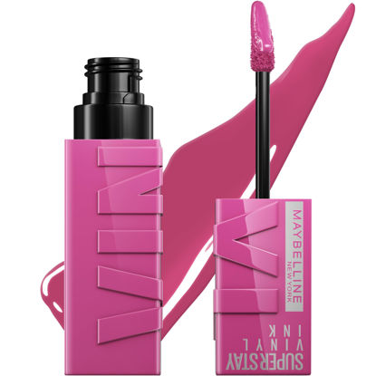 Picture of MAYBELLINE Super Stay Vinyl Ink Longwear No-Budge Liquid Lipcolor Make Up, Highly Pigmented Color and Instant Shine, Edgy, 1 Count