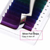 Picture of Volume Lash Extensions Colorful Easy Fans Eyelash Extensions D Curl 0.07 13mm Blue, Purple, Green and Red Mixed in One Tray Self Fanning Eye Lashes Extensions (0.07-D, 13mm)