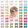 Picture of CLLOT 50PCS 2inch Baby Hair Clips - Fully Lined Baby Bows Hair Pins for Baby Girls Infants Toddlers 25 Colors in Pairs