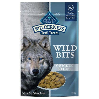 Picture of Blue Buffalo Wilderness Wild Bits Soft & Chewy Training Treats for Dogs, Grain-Free, Chicken Recipe, 10-oz. Bag