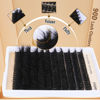 Picture of DIY Eyelash Extension Kit Volume Fluffy Lash Clusters Kit 10-18mm Thick Lash Extensions 90D Individual Eyelashes Extensions Kit with Lash Bond, Lash Remover, Lash Applicator (90D-D Curl-200Pcs)