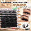 Picture of Fluffy Eyelash Extension Kit Volume Lash Clusters Kit 10-18mm Individual Lashes Clusters 100D DIY Lash Extension Kit 200pcs Clusters Lash with Bond and Remover Lash Applicator by Focipeysa