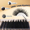 Picture of Eyelash Extension Kit Thick Lash Clusters Kit 10-18mm Fluffy Clusters Lashes 180D Individual Eyelashes Kit with Lash Bond, Lash Remover, Lash Applicator DIY Lash Extension for Beginners (180D-D Curl)