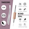 Picture of DIY Lash Extension Kit 280pcs Individual Lashes with Lash Bond and Seal Tweezers 30D 40D 10-16mm Mix C/CC/D Curl Lash Clusters Soft Light Eyelash Extension Kit at Home (30D+40D-0.07-10-16MIX KIT)