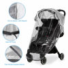 Picture of Clear Stroller Rain Cover, Universal Travel Weather Shield Breathable Baby Stroller Rain Cover for Windproof, Waterproof, Protect from Sun Dust Snow