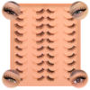 Picture of JIMIRE 20 Pairs Hlaf False Eyelashes with Clear Band Half Lashes Wispy Short Accent Lashes 4 Styles Mixed Cat Eye Mink Lashes Fluffy 3/4 Corner Fake Half Lashes Cat Eye Natural Look