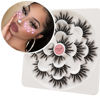 Picture of Veleasha 5D Faux Mink Lashes Handmade Luxurious Volume Fluffy Natural False Eyelashes 7 Pairs (Spikey)