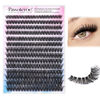 Picture of Pawotence Lash Clusters 280pcs Individual Lashes Cluster Eyelash Extensions 50D 9-16mm Mix Eyelash Clusters Lash Extension for Self Application at Home (50D, 0.07D, 9-16mm)