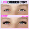 Picture of Pawotence Lash Clusters 280pcs Individual Lashes Cluster Eyelash Extensions 50D 9-16mm Mix Eyelash Clusters Lash Extension for Self Application at Home (50D, 0.07D, 9-16mm)