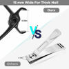 Picture of Nail Clippers for Thick Nails -Stainless Steel Heavy Duty, Wide Mouth Professional Fingernail and Toenail Clippers Set for Men, Women & Seniors,Black