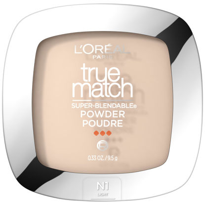 Picture of L'Oreal Paris True Match Super Blendable Oil Free Foundation Powder, N1 Light, 0.33 oz, Packaging May Vary