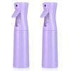 Picture of IMPORX Continuous Spray Bottle for Hair (10.1oz/300ml) 2 Pack Purple Home Essentials Spray Bottles For Cleaning Empty Ultra Fine Water Mister Sprayer For Hairstyling Garden Plants Curly Hair Etc