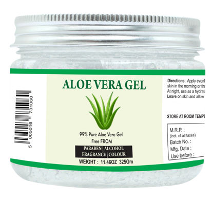 Picture of Raslok Aloe Vera Gel | 100% Pure Natural Aloe Gel | For Moisturizing Face Skin & Hair Care,Durable Moisturizing Hydrating Soothing | Non-Sticky (11.46 oz)