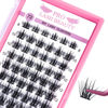 Picture of Cluster Lashes 72 Pcs Lash Clusters DIY Eyelash Extension Individual Lashes Attraction C-8-16 mix Thin Band Easy to Apply at home Lashes(Attraction,C-8-16mix)