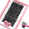 Picture of Cluster Lashes 72 Pcs Lash Clusters DIY Eyelash Extension Individual Lashes D-16mm Thin Band Easy to Apply at home Lashes (Adore, D-16mm)