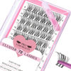 Picture of Cluster Lashes, 72 Pcs Individual Lashes, Lash Clusters DIY Eyelash Extension, Super Thin Band Reusable Soft & Comfortable (Romantic-D-8-16mix)