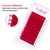 Picture of Colored Lash Extensions Mixed Tray Volume Lash Extensions Easy Fan Volume Lashes Red Lash Extensions Flowering 0.07 Color Lashes Extension (Red-0.07C-20-25mm)