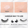 Picture of Eyelash Glue for False Lashes Super Strong Hold Eyelash Adhesive Clear Lash Glue for False Lashes Waterproof Strip Lash Adhesive Professional Latex Free Sensitive Eyes