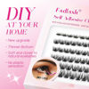 Picture of FADLASH Self Adhesive Lash Clusters, No Glue Needed DIY Eyelash Extensions Kit, Pre Glued Eyelashes, Easy to Apply Lash Extension No Damage Quick & Easy (Z6-D-8-16mm)