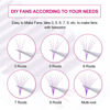 Picture of Easy Fan Volume Lashes D Curl Mixed Tray Purple Volume Eyelash Extensions 8-14mm Rapid Blooming Lash Extension Supplies by FADLASH (Purple 0.07-D-Mix)