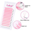 Picture of Colored Lash Extensions Easy Fan Lashes Neon Color Eyelash Extension D Curl Self Fanning Volume Lash Extensions for Christmas Party (Light Pink 0.07-D,15-20mm)