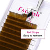 Picture of Volume Lash Extensions 0.07 D Curl Easy Fan Volume Lashes Mixed Tray 15-20mm Easy Fanning Lashes Brown Colored Lash Extension Supplies (Blond 0.07-D, 15-20mm)