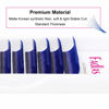 Picture of Volume Eyelash Extensions D curl Easy Fan Lash Extensions 8~14mm Mix Tray Blue 0.07mm Lash Extension Supplies by FADLASH (Blue 0.07-D-Mix)