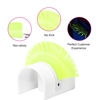 Picture of Volume Lash Extensions Neon Colored Lashes Extensions Easy Fan Hot Light Pink White Blue Orange Gold Light Purple Yellow Glow under UV Light (8 Color,0.07-D,15mm)