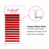 Picture of Colored Lash Extension Easy Fan Volume Lashes C Curl Self Blooming Lash Extensions Matte Rapid Volume Eyelashes Extension (Red Color 0.07-C, 8-14mm)