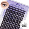 Picture of B&Qaugen Lash Clusters Natural Cluster Eyelash Extensions 156 PCS Eyelash Clusters D Curl Z14 Individual Lashes for Beginners 8-18mm Cluster Lashes Superfine Band Eyelash Extension（Z14-D-8-18mix）