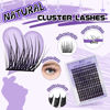 Picture of B&Qaugen Lash Clusters Natural Cluster Eyelash Extensions 156 PCS Eyelash Clusters D Curl Z14 Individual Lashes for Beginners 8-18mm Cluster Lashes Superfine Band Eyelash Extension（Z14-D-8-18mix）