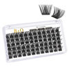 Picture of Lash Clusters B55 D Curl 14mm DIY Eyelash Extensions 72 Clusters Lashes B&Q LASH Volume Individual Lashes Eyelash Clusters Extensions Individual Lashes Cluster DIY at Home (B55,D-14mm)