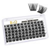 Picture of Lash Clusters B55 D Curl 16mm DIY Eyelash Extensions 72 Clusters Lashes B&Q LASH Volume Individual Lashes Eyelash Clusters Extensions Individual Lashes Cluster DIY at Home (B55,D-16mm)