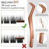 Picture of DIY Lash Extension Kit B42 Lash Cluster B&Q DIY Eyelash Extension Kit Individual Lashes Eyelash Clusters with Mascara Brush Eyelash Glue Remover Lash Applicators for DIY Eyelashes Extensions (Kit,B42)