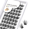 Picture of Lash Clusters B43 D Curl 12-18MIX DIY Lash Extensions 72 Clusters Lashes C D Curl Wispy Volume Lashes Eyelash Clusters Extensions Individual Lashes Cluster DIY at Home (B43,D-12-18MIX)