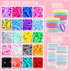 Picture of auroray Hair Accessories for Girl, 1543 Pcs Elastic Hair Rubber Bands Set 20 Colors Elastic Hair Ties with Organizer Box Cotton Baby Hair Ties, Hair Tail Tools, Rat Tail Comb, Butterfly Hair Clips