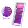 Picture of TDANCE Colored Lash Extensions Classic Lash Extensions Purple Lash Extensions 0.07mm C/D Curl Premium Silk Individual Lashes Salon Use (Purple,C-0.07,8-15mm)